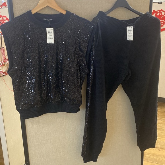 Inc 2piece jogger set 57% cotton  28%acrylic and 15%polyester - Picture 5 of 7